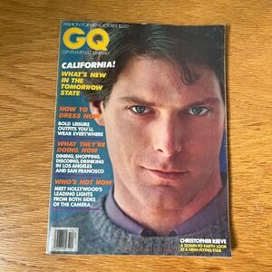 Vintage GQ Magazine October 1979 Christopher Reeve Cover California Men's Style